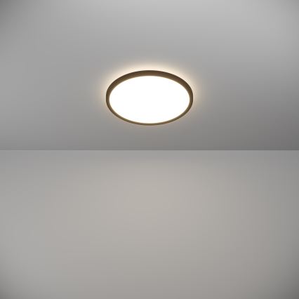 Eglo - LED Plafonjera za kupatilo LED/13,9W/230V 2700/4000/6500K pr. 30 cm IP44 crno
