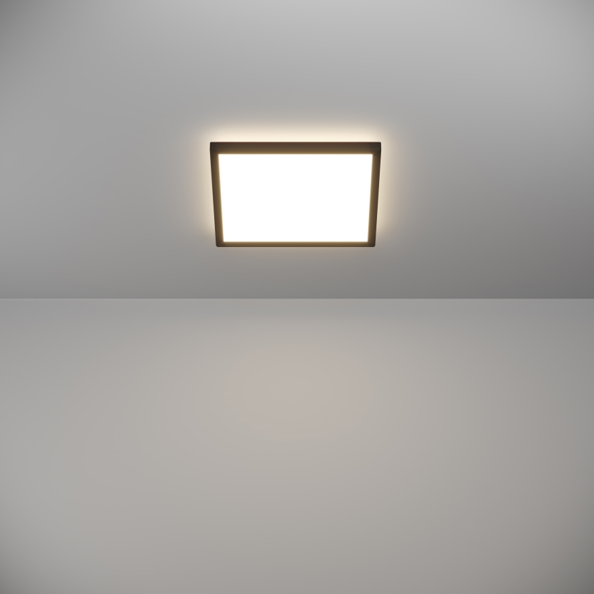 Eglo - LED Plafonjera za kupatilo LED/13,4W/230V 2700/4000/6500K 29x29 cm IP44 crno