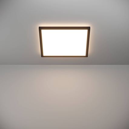 Eglo - LED Plafonjera za kupatilo LED/17,6W/230V 2700/4000/6500K 39x39 cm IP44 crno