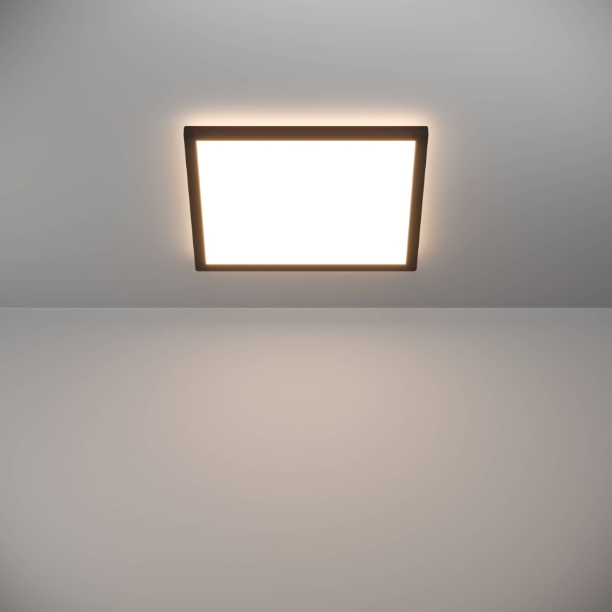 Eglo - LED Plafonjera za kupatilo LED/17,6W/230V 2700/4000/6500K 39x39 cm IP44 crno