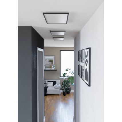 Eglo - LED Plafonjera za kupatilo LED/17,2W/230V 2700/4000/6500K 30x57 cm IP44 crno