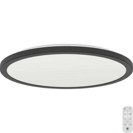 Eglo - LED Prigušiva plafonjera za kupatilo LED/18,5W/230V 2700-6500K pr. 38,9 cm IP44 crno + Daljinski upravljač