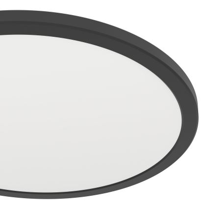 Eglo - LED Prigušiva plafonjera za kupatilo LED/18,5W/230V 2700-6500K pr. 38,9 cm IP44 crno + Daljinski upravljač