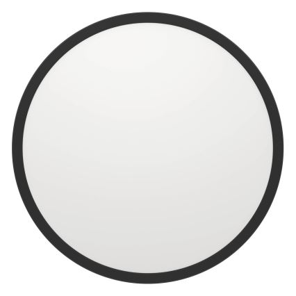 Eglo - LED Prigušiva plafonjera za kupatilo LED/16,8W/230V 2700-6500K pr. 50 cm IP44 crno + Daljinski upravljač