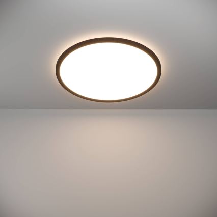 Eglo - LED Prigušiva plafonjera za kupatilo LED/16,8W/230V 2700-6500K pr. 50 cm IP44 crno + Daljinski upravljač