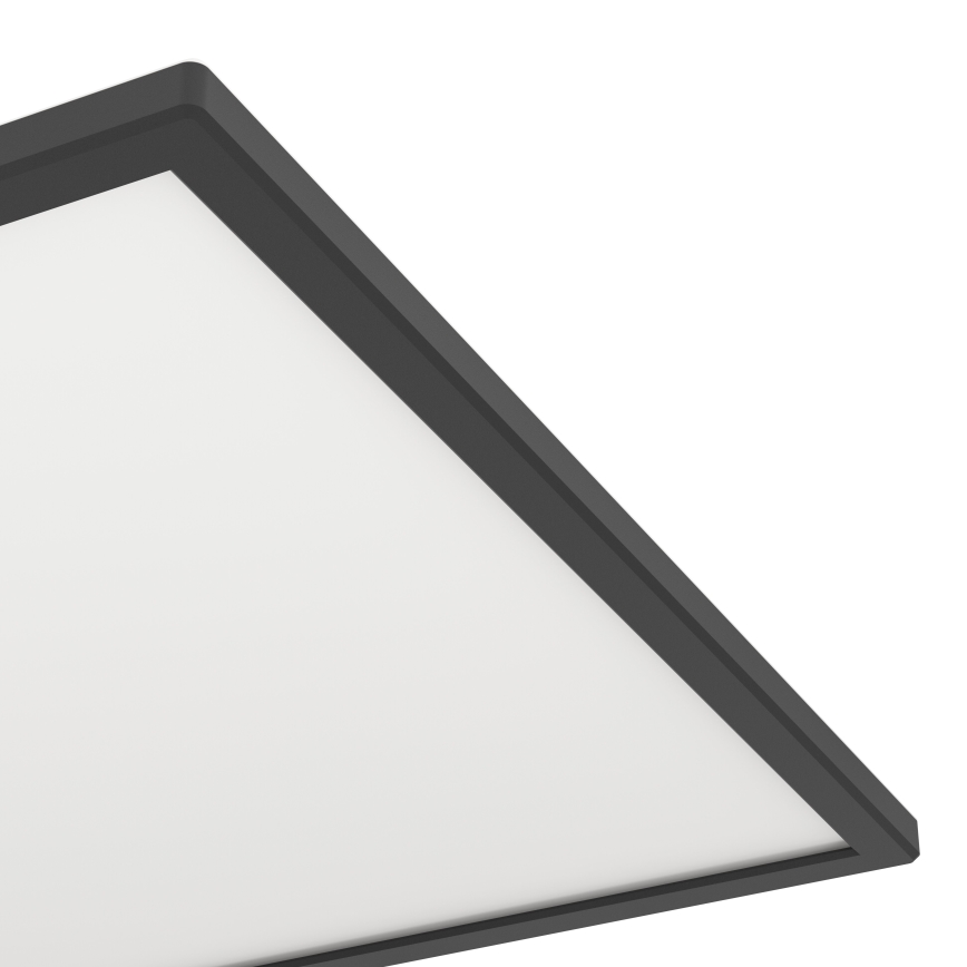 Eglo 901457 - LED Prigušiva plafonjera za kupatilo LED/17W/230V 2700-6500K 50x50 cm IP44 crno + Daljinski upravljač