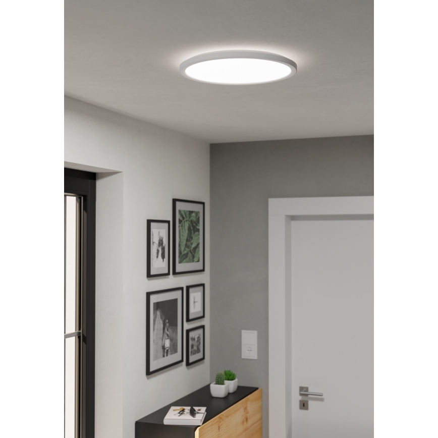 Eglo - LED Prigušiva plafonjera za kupatilo LED/18,5W/230V 2700-6500K pr. 38,9 cm IP44 bela + Daljinski upravljač