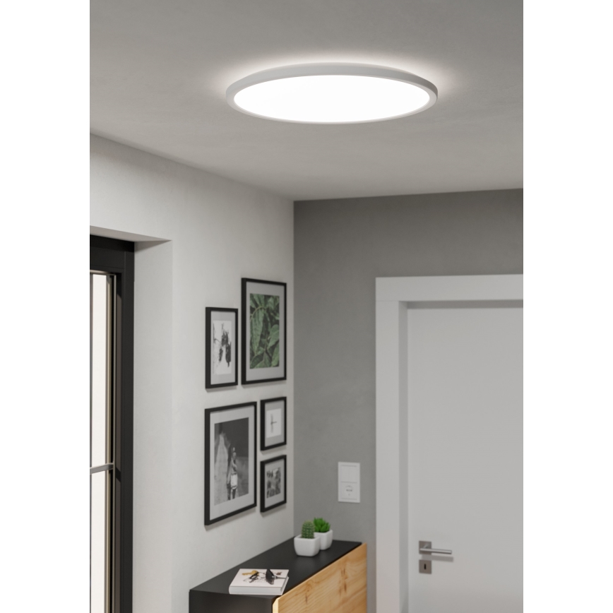 Eglo - LED Prigušiva plafonjera za kupatilo LED/16,8W/230V 2700-6500K pr.50 cm IP44 bela + Daljinski upravljač