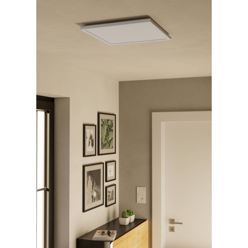 Eglo - LED Prigušiva plafonjera za kupatilo LED/17,6W/230V 2700-6500K 39x39 cm IP44 bela + Daljinski upravljač