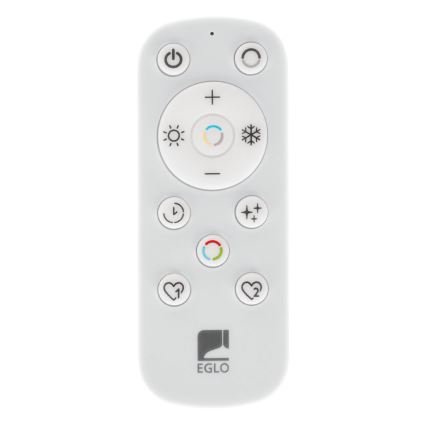 Eglo - LED Prigušiva plafonjera za kupatilo LED/17,6W/230V 2700-6500K 39x39 cm IP44 bela + Daljinski upravljač