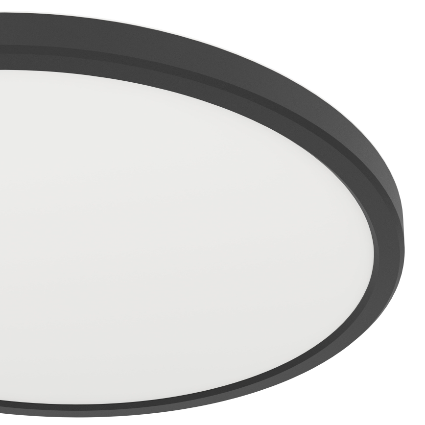 Eglo - LED RGBW Prigušiva plafonjera za kupatilo LED/13,9W/230V 2700-6500K pr. 30 cm IP44 crno ZigBee