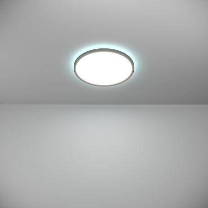 Eglo - LED RGBW Prigušiva plafonjera za kupatilo LED/13,9W/230V 2700-6500K pr. 30 cm IP44 crno ZigBee