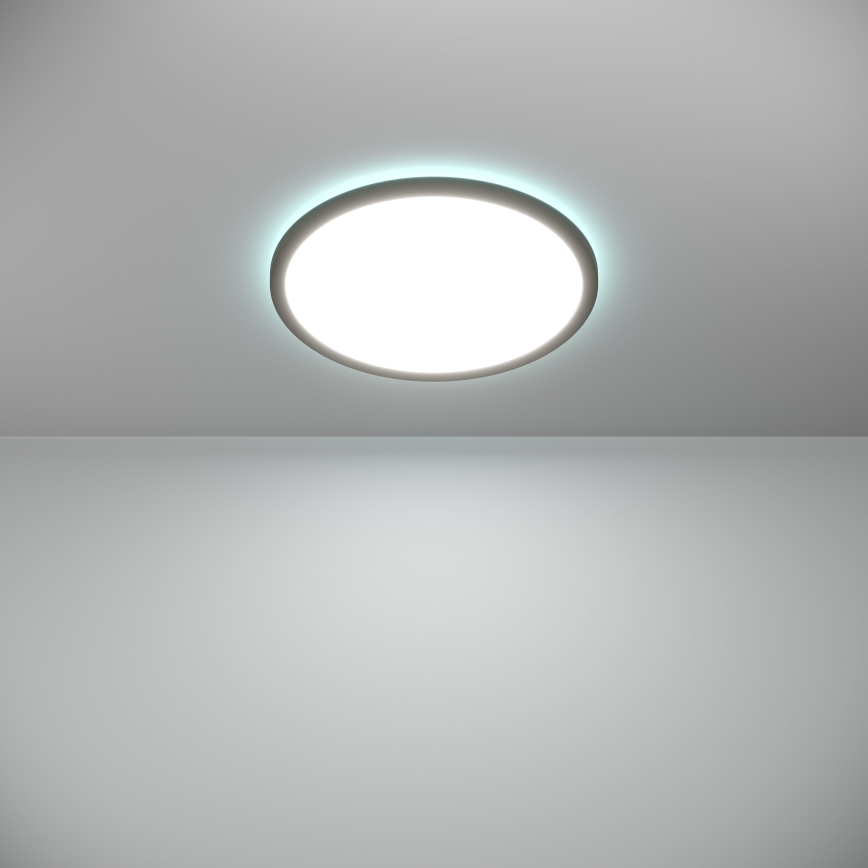 Eglo - LED RGBW Prigušiva plafonjera za kupatilo LED/18,5W/230V 2700-6500K pr.38,9cm IP44 crno ZigBee