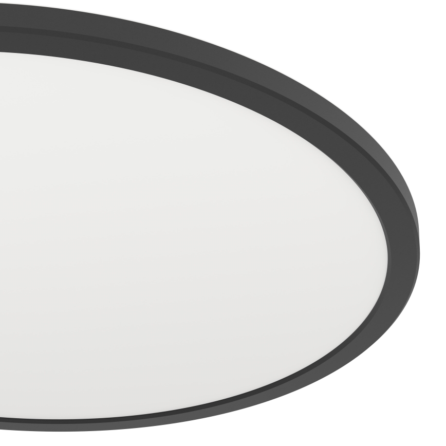 Eglo - LED RGBW Prigušiva plafonjera za kupatilo LED/16,8W/230V 2700-6500K pr. 50 cm IP44 crno ZigBee