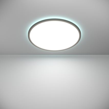 Eglo - LED RGBW Prigušiva plafonjera za kupatilo LED/16,8W/230V 2700-6500K pr. 50 cm IP44 crno ZigBee