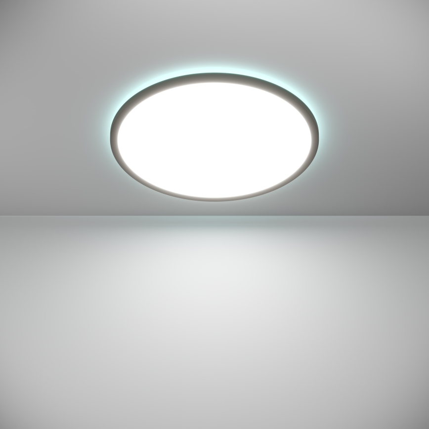 Eglo - LED RGBW Prigušiva plafonjera za kupatilo LED/16,8W/230V 2700-6500K pr. 50 cm IP44 crno ZigBee