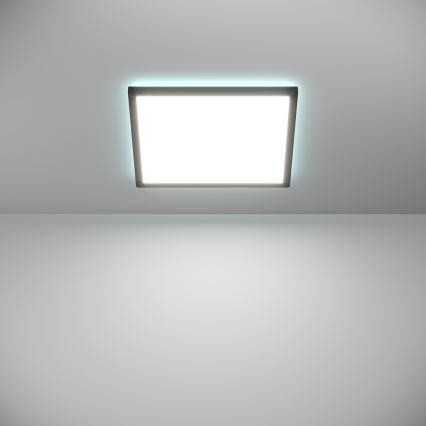 Eglo - LED RGBW Prigušiva plafonjera za kupatilo LED/17,6W/230V 2700-6500K 39x39 cm IP44 crno ZigBee