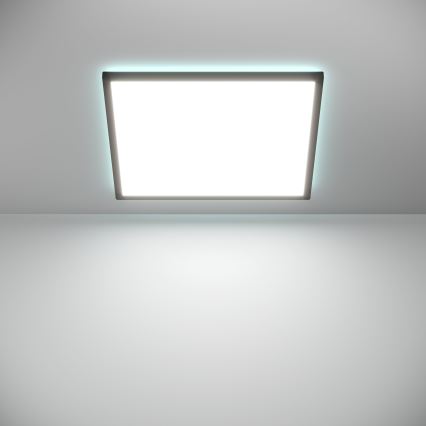 Eglo - LED RGBW Prigušiva plafonjera za kupatilo LED/17W/230V 2700-6500K 50x50cm IP44 crno ZigBee