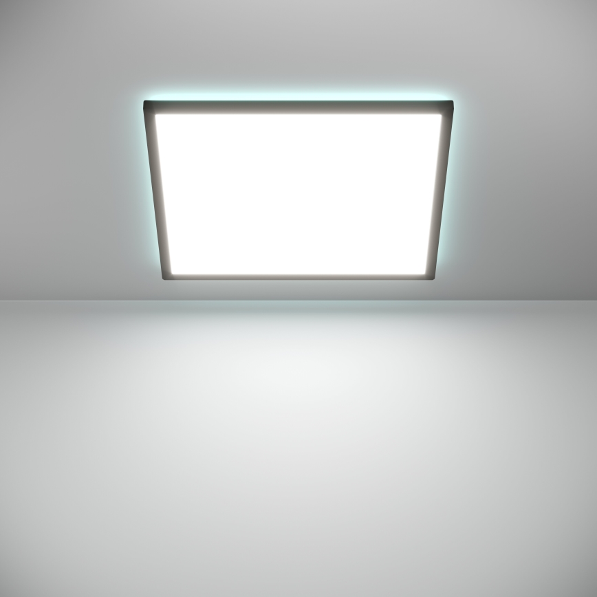 Eglo - LED RGBW Prigušiva plafonjera za kupatilo LED/17W/230V 2700-6500K 50x50cm IP44 crno ZigBee