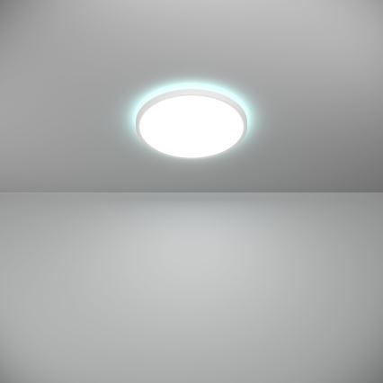 Eglo - LED RGBW Prigušiva plafonjera za kupatilo LED/13,9W/230V 2700-6500K pr. 30 cm IP44 bela ZigBee