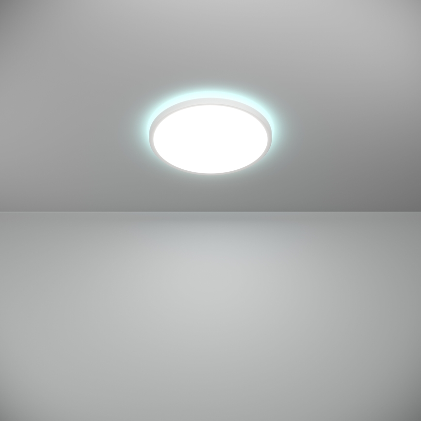 Eglo - LED RGBW Prigušiva plafonjera za kupatilo LED/13,9W/230V 2700-6500K pr. 30 cm IP44 bela ZigBee