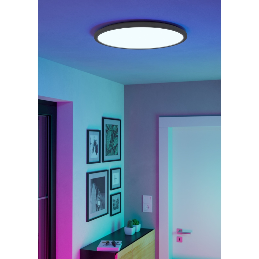 Eglo - LED RGBW Prigušiva plafonjera za kupatilo LED/16,8W/230V 2700-6500K pr. 50 cm IP44 bela ZigBee