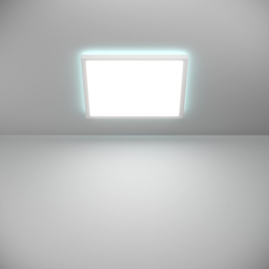 Eglo - LED RGBW Prigušiva plafonjera za kupatilo LED/17,6W/230V 2700-6500K 39x39 cm IP44 bela ZigBee
