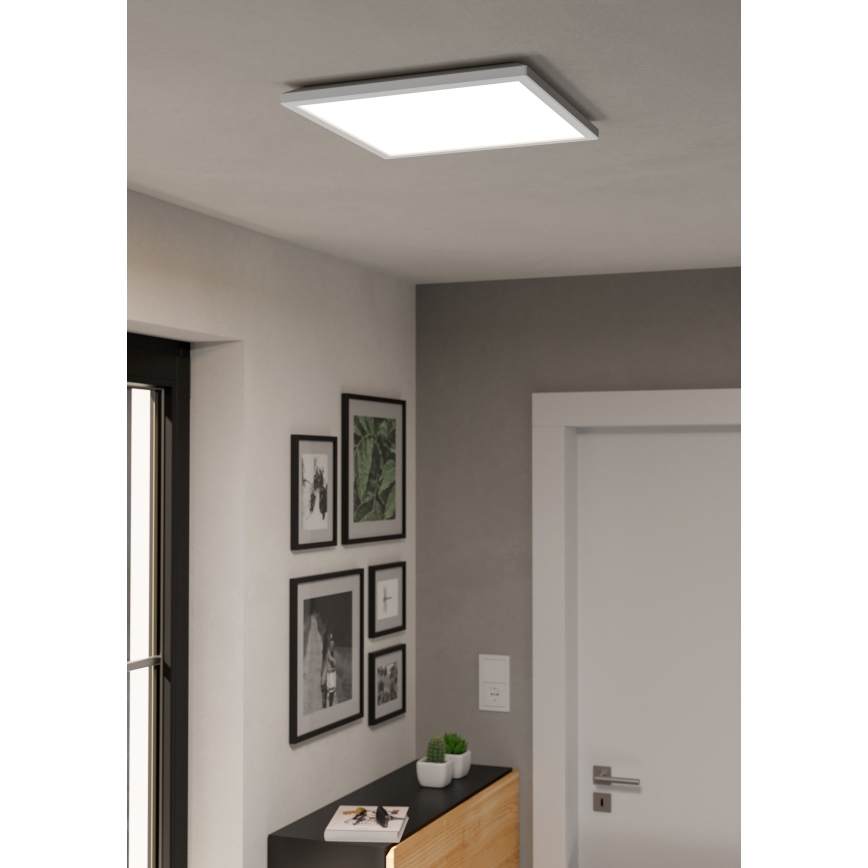 Eglo - LED RGBW Prigušiva plafonjera za kupatilo LED/17,6W/230V 2700-6500K 39x39 cm IP44 bela ZigBee