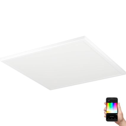Eglo - LED RGBW Prigušiva plafonjera za kupatilo LED/17W/230V 2700-6500K 50x50 cm IP44 bela ZigBee