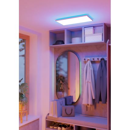 Eglo - LED RGBW Prigušiva plafonjera za kupatilo LED/17,2W/230V 2700-6500K 30x57cm IP44 bela ZigBee