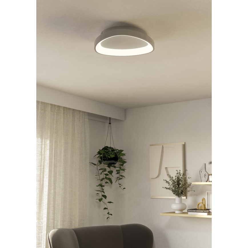 Eglo - LED prigušiva plafonsko svetlo LED/12W/230V 2700-6500K belo + daljinski upravljač