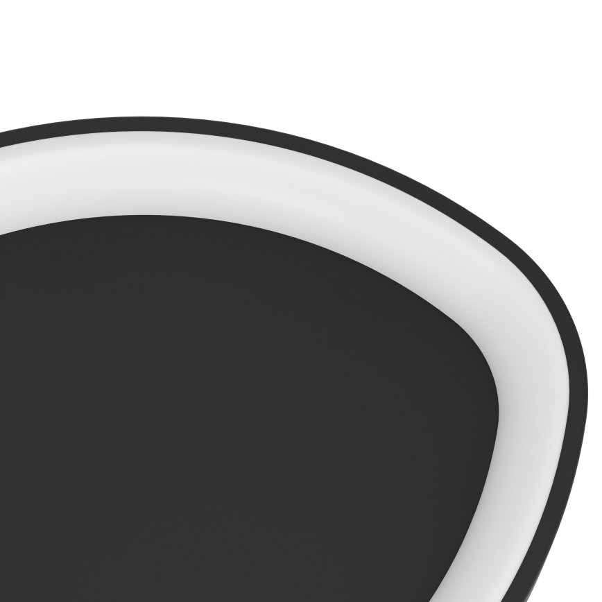 Eglo - LED prigušiva plafonska lampa LED/12W/230V 2700-6500K crna + daljinski upravljač