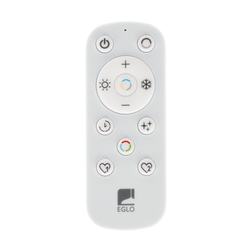 Eglo - LED prigušiva plafonska lampa LED/12W/230V 2700-6500K crna + daljinski upravljač