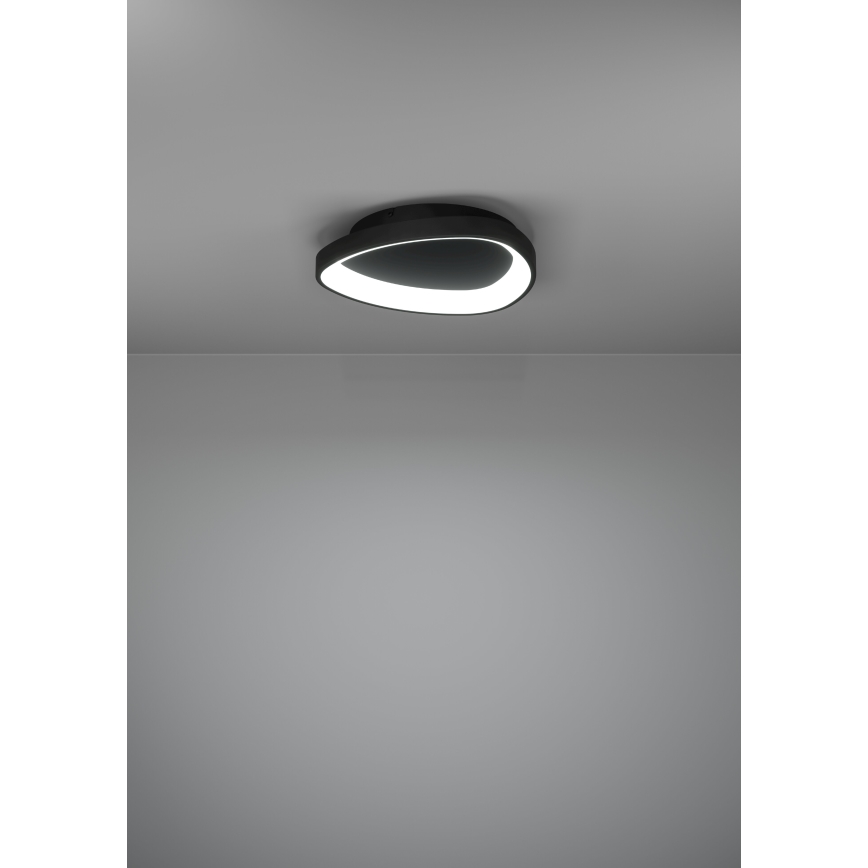 Eglo - LED prigušiva plafonska lampa LED/12W/230V 2700-6500K crna + daljinski upravljač