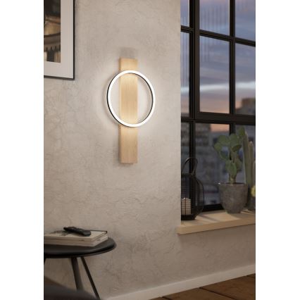 Eglo - LED Zidna lampa LED/12W/230V 3000K bež/crno