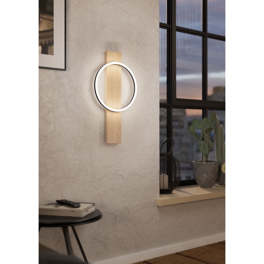 Eglo - LED Zidna lampa LED/12W/230V 3000K bež/crno