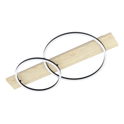 Eglo - LED Plafonjera 2xLED/12W/230V 3000K bež/crno