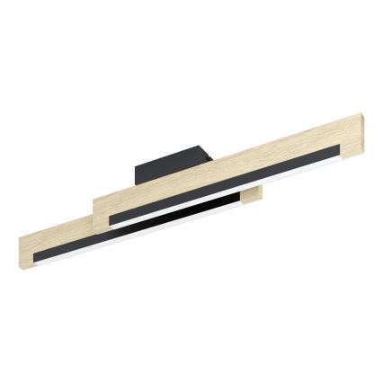 Eglo - LED Prigušiva plafonjera 2xLED/10W/230V 3000K crno/bež