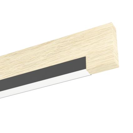 Eglo - LED prigušiva lampa na sajli LED/25,5W/230V 3000K crna/bež