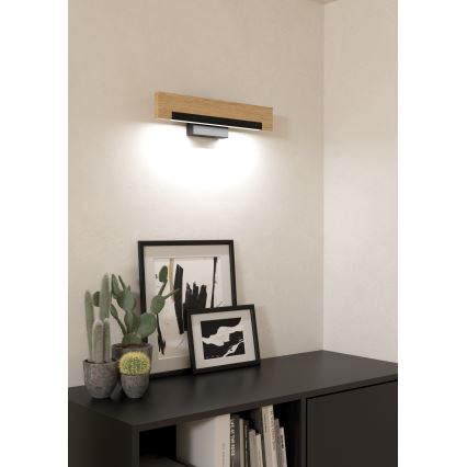 Eglo - LED Zidna lampa LED/9,6W/230V 3000K crno/bež