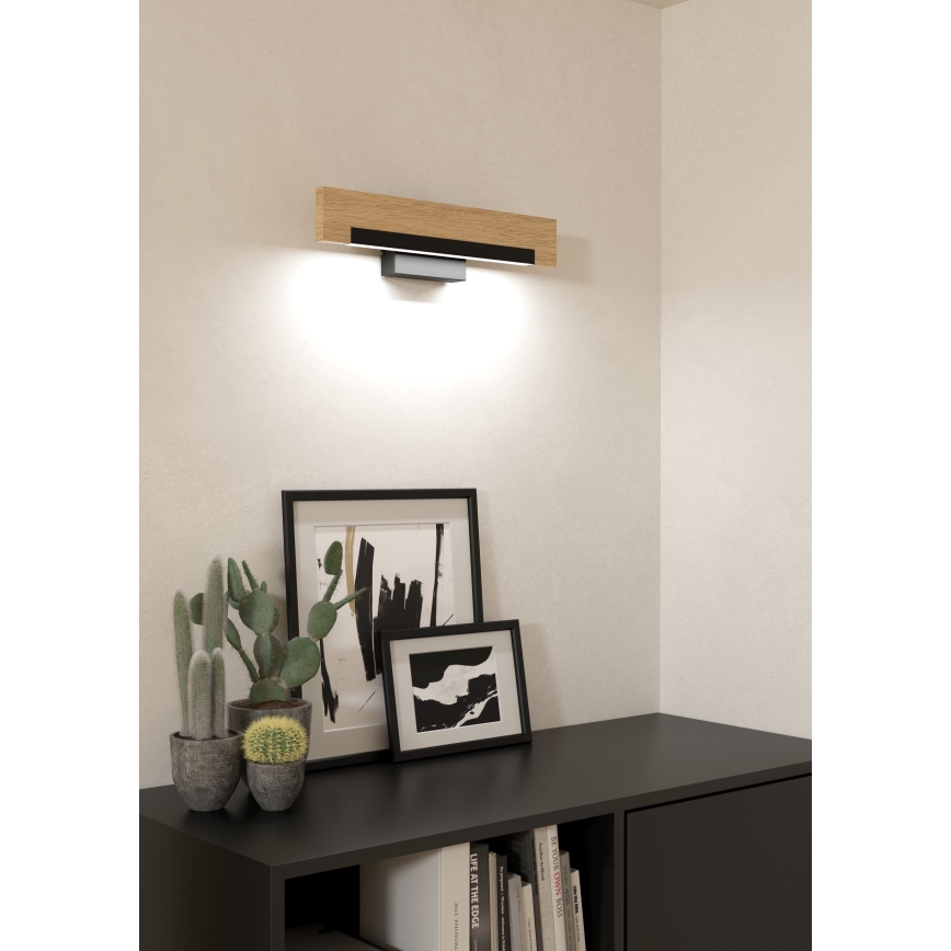 Eglo - LED Zidna lampa LED/9,6W/230V 3000K crno/bež