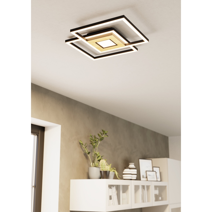 Eglo - LED Prigušiva plafonjera 2xLED/17W/230V +1xLED/4,2W 2700-6500K + Daljinski upravljač