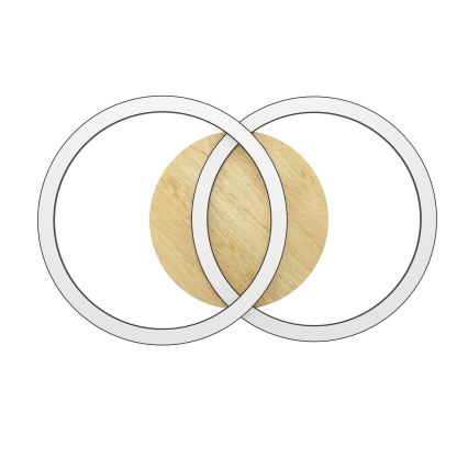 Eglo - LED Prigušiva plafonjera 2xLED/16W/230V 2700-6500K bež/crno ZigBee