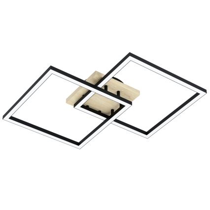 Eglo - LED Prigušivi nadgradni luster 4xLED/32W/230V 2700-6500K braon/crno
