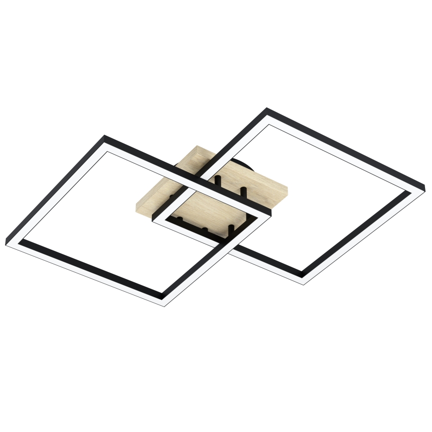 Eglo - LED Prigušivi nadgradni luster 4xLED/32W/230V 2700-6500K braon/crno