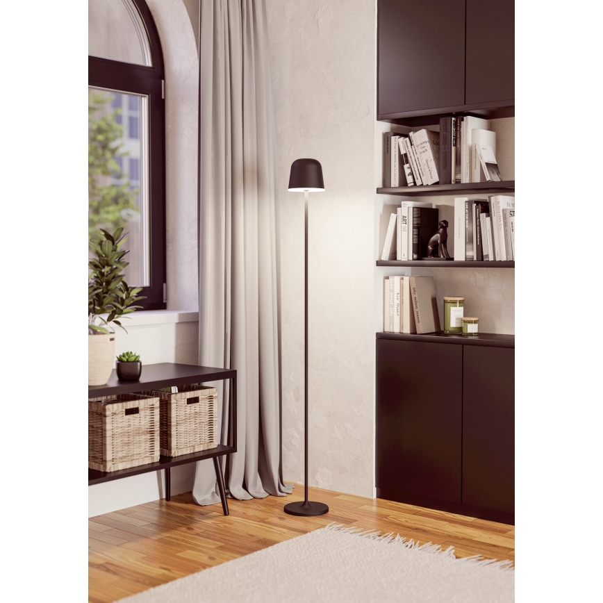 Eglo - LED Prigušiva vanjska punjiva stojeća lampa LED/4,3W/5V 2400/3000/4000K IP54 crno