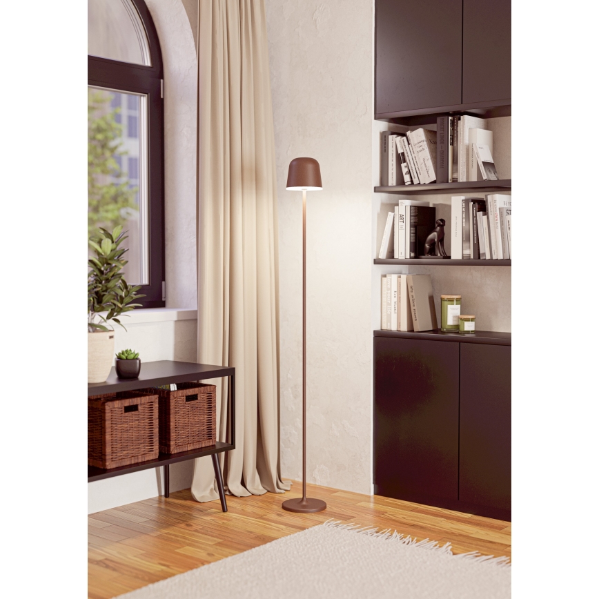 Eglo - LED Prigušiva vanjska punjiva stojeća lampa LED/4,3W/230V 2400/3000/4000K IP54 braon