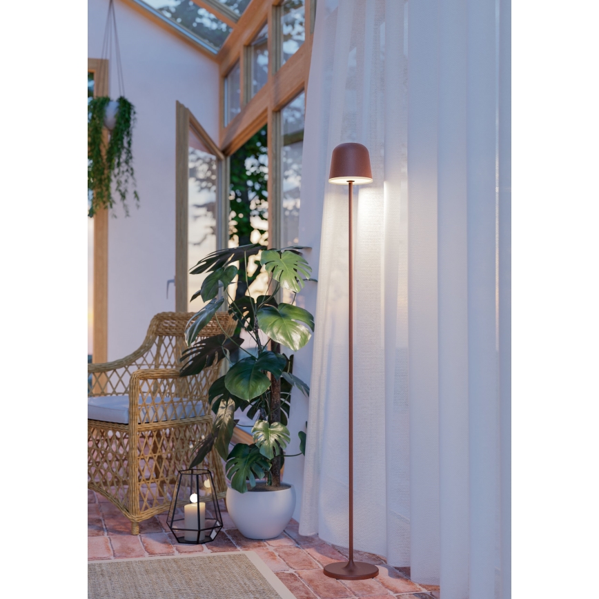 Eglo - LED Prigušiva vanjska punjiva stojeća lampa LED/4,3W/230V 2400/3000/4000K IP54 braon