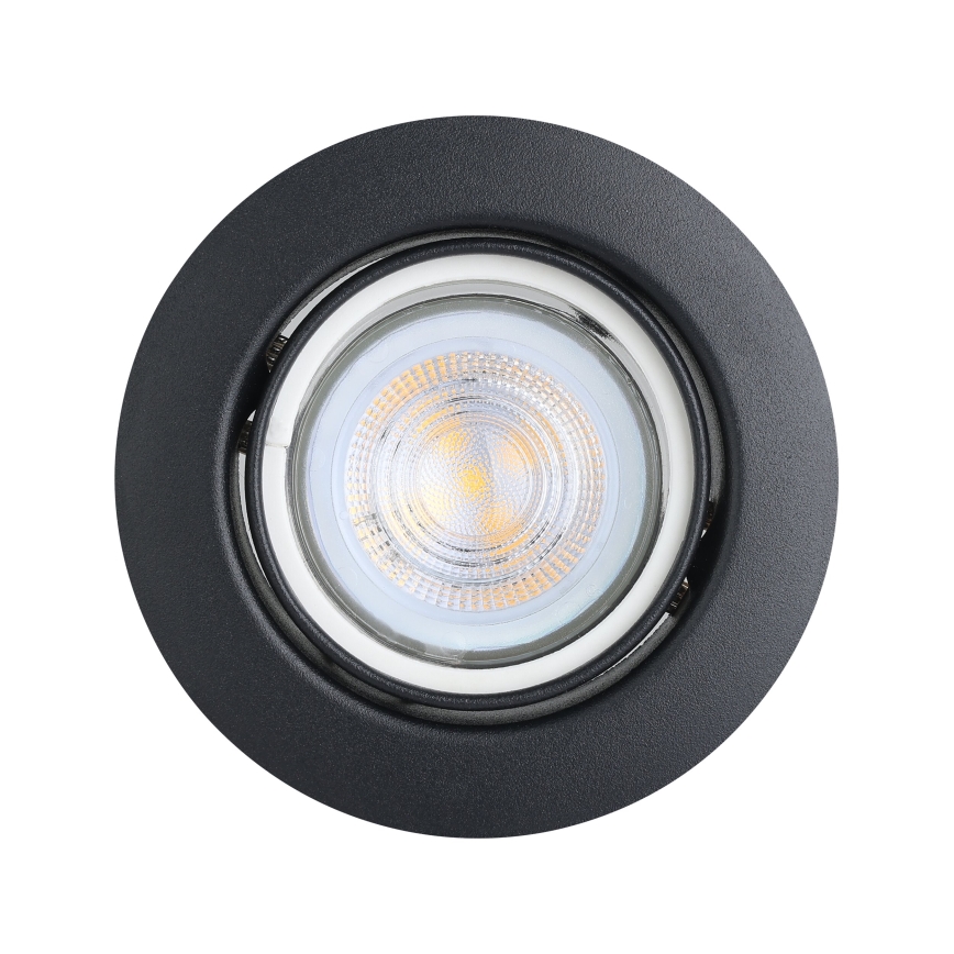 Eglo - Set 3x LED Ugradbena lampa 1xGU10/4W/230V crno
