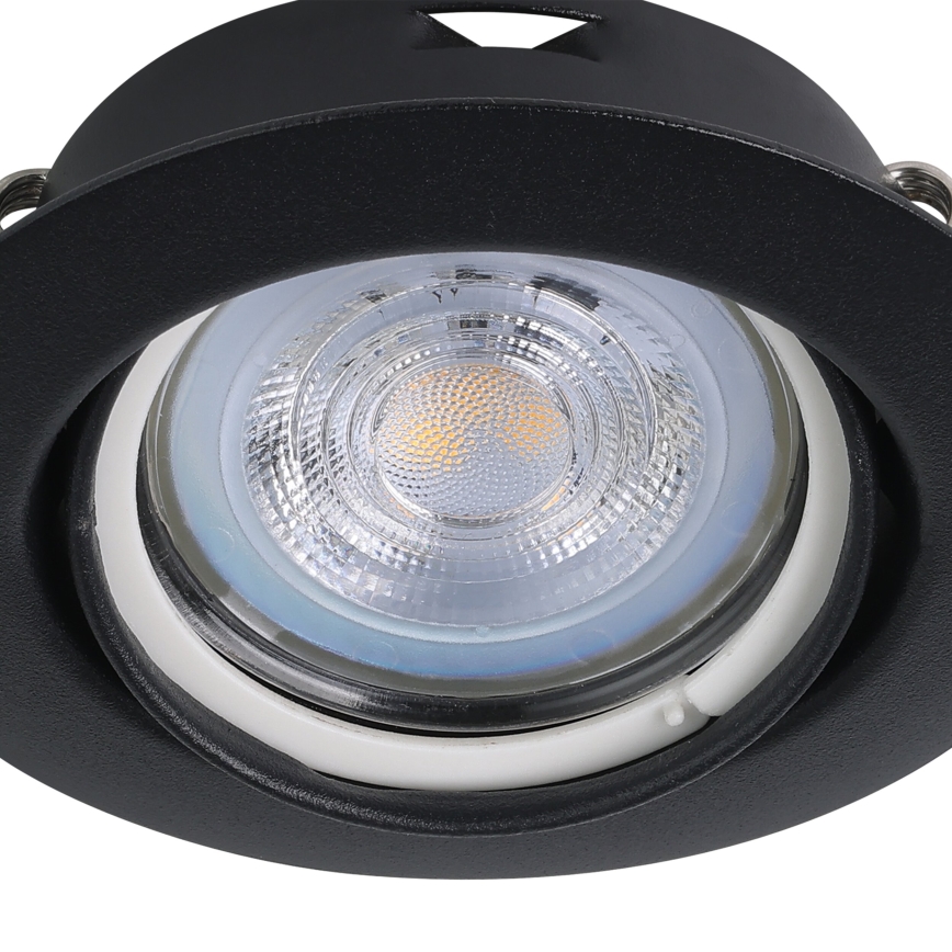Eglo - Set 3x LED Ugradbena lampa 1xGU10/4W/230V crno